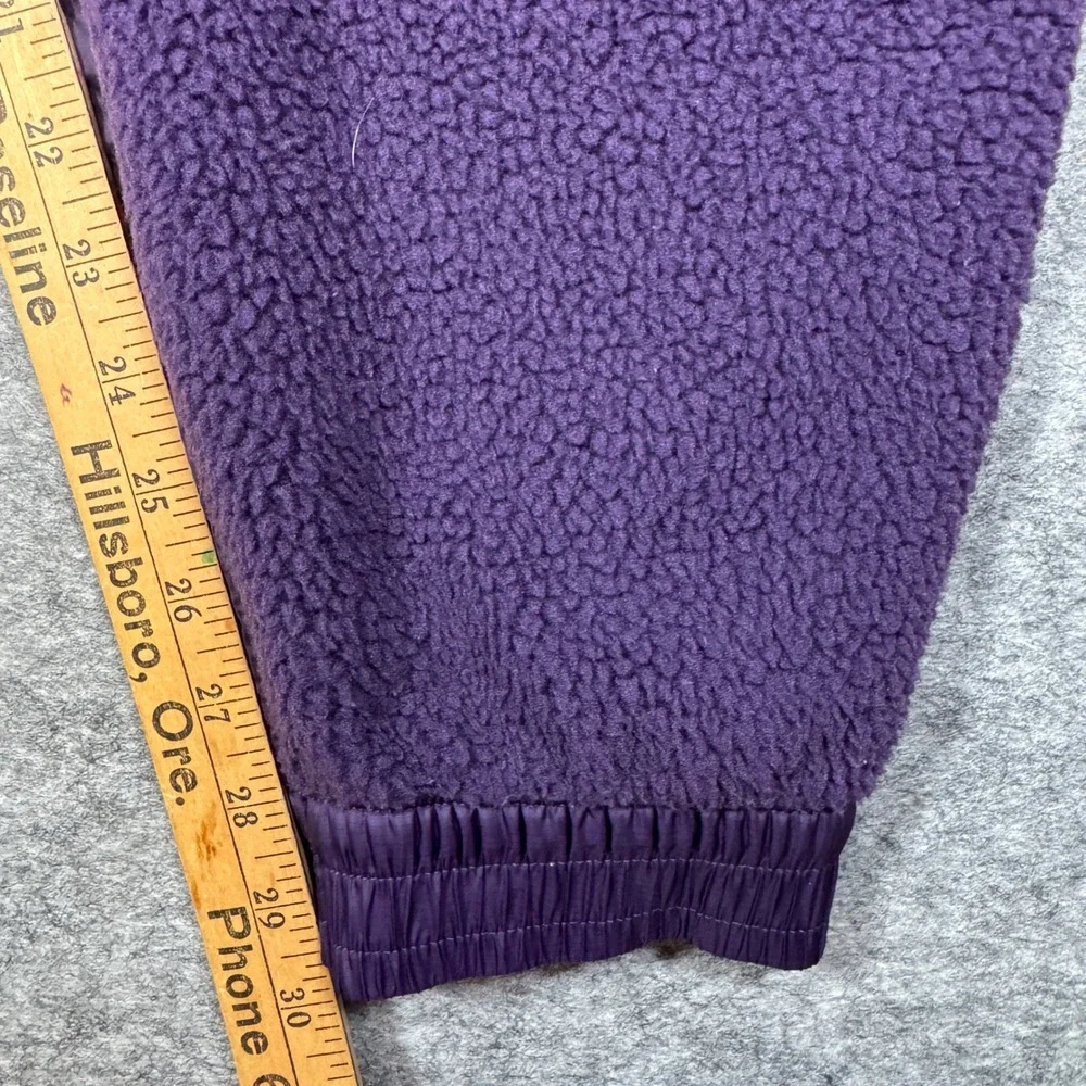 Adidas Originals Mens R.Y.V TF Purple Sherpa Fleece Track Joggers Pants 2XL